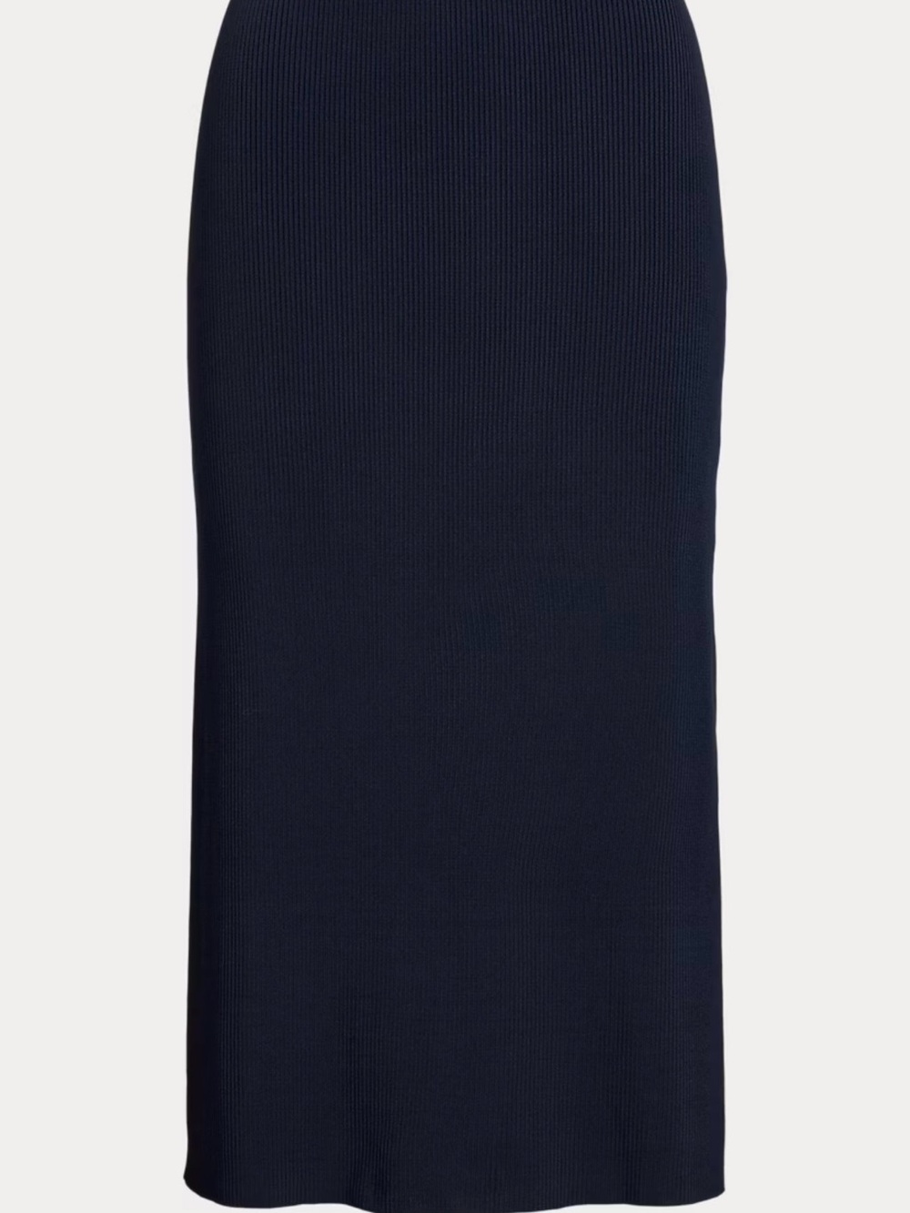 Lauren Ralph Lauren Ribbed Knit Pencil Midi Skirt